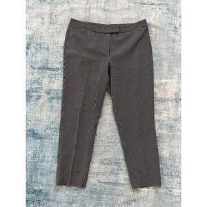 Classiques Entier Black White Geometric Square Cropped Dress Pants Size 12